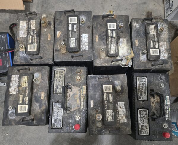 8 batteries