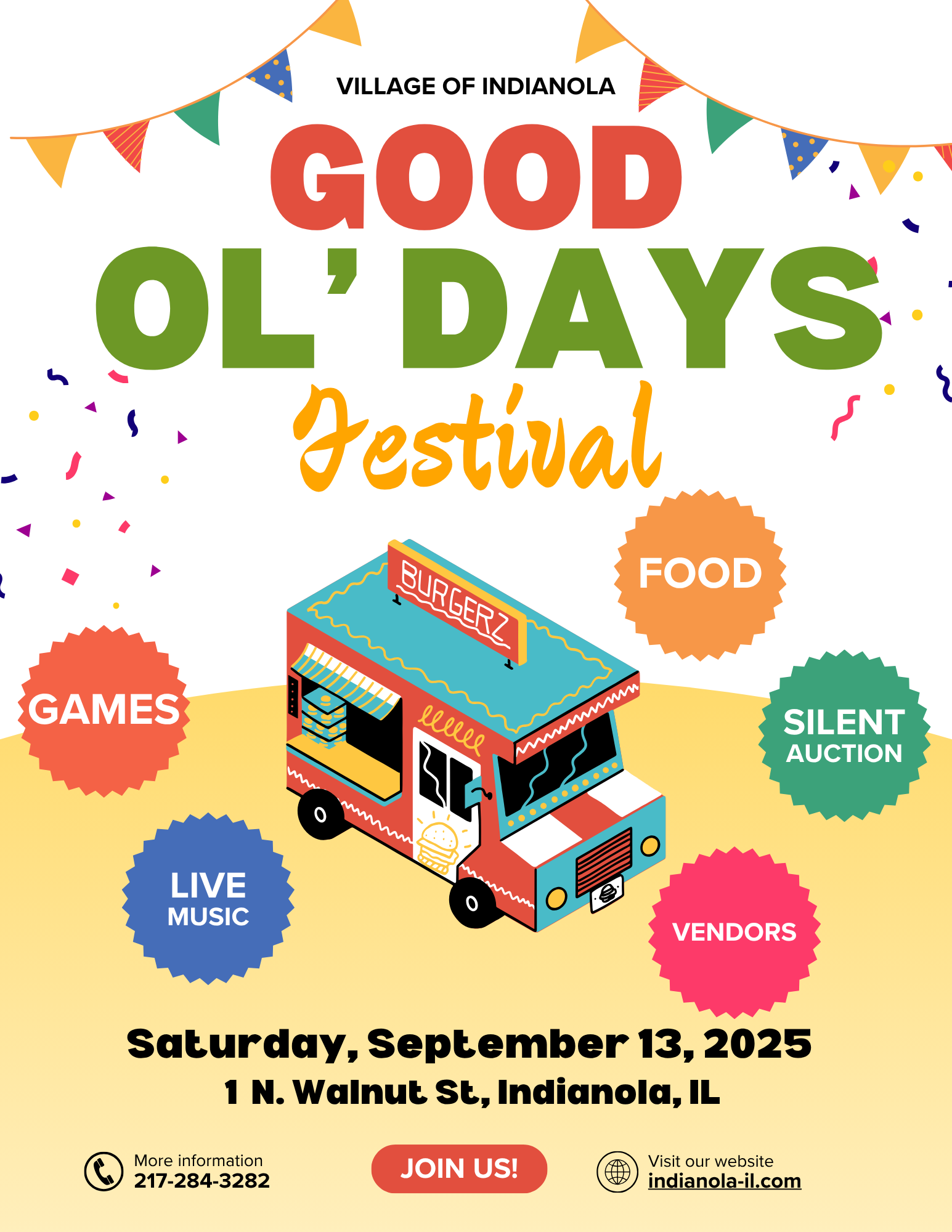 Flyer for the Good Ol' Days Festival